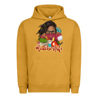 Pigment Peanut Butter afro woman teacher life Urban Hoodie - NancyCooperArtShop