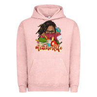 Pigment Salmon afro woman teacher life Urban Hoodie - NancyCooperArtShop