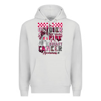 Dove Grey pink ghost breast cancer awareness Premium Hoodie - LillyAllenDesigns