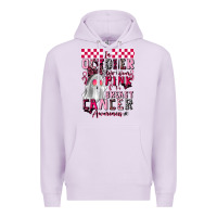 Lilac pink ghost breast cancer awareness Premium Hoodie - LillyAllenDesigns