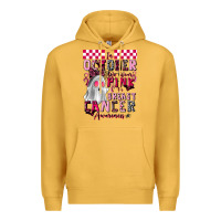 Mustard pink ghost breast cancer awareness Premium Hoodie - LillyAllenDesigns