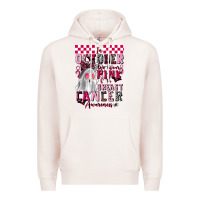 Pale Pink pink ghost breast cancer awareness Premium Hoodie - LillyAllenDesigns