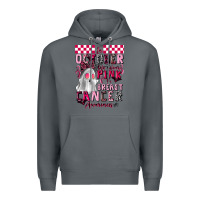 Rock pink ghost breast cancer awareness Premium Hoodie - LillyAllenDesigns