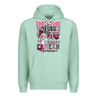 Seafoam pink ghost breast cancer awareness Premium Hoodie - LillyAllenDesigns