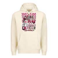 Tofu pink ghost breast cancer awareness Premium Hoodie - LillyAllenDesigns