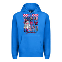 True Royal pink ghost breast cancer awareness Premium Hoodie - LillyAllenDesigns