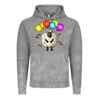 Cloud Rock rainbow sheep Vintage Hoodie - Zillion Design Studio