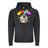 Vintage Black rainbow sheep Vintage Hoodie - Zillion Design Studio