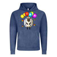 Vintage Denim rainbow sheep Vintage Hoodie - Zillion Design Studio
