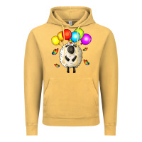 Vintage Mustard rainbow sheep Vintage Hoodie - Zillion Design Studio