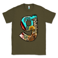 Army Green farm life alphabet lowercase letters g Classic Tee - BundleAndBundleShop