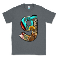 Charcoal Heather farm life alphabet lowercase letters g Classic Tee - BundleAndBundleShop