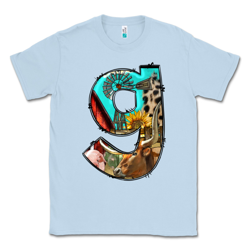 Farm Life Alphabet Lowercase Letters G Classic Tee by BundleAndBundleShop | Teevron