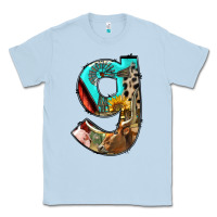 Dusty Blue farm life alphabet lowercase letters g Classic Tee - BundleAndBundleShop