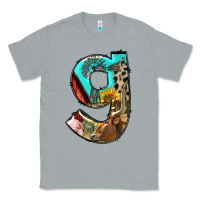 Heather Grey farm life alphabet lowercase letters g Classic Tee - BundleAndBundleShop