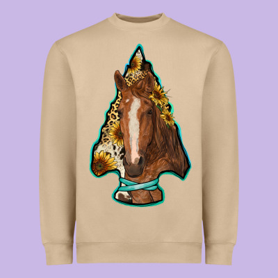 Arrowhead Horse Heavyweight Sweatshirt Designed By Ranaportraitstore