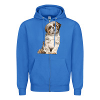 True Royal Shih Tzu Dog Zipper Hoodie - LillyAllenDesigns