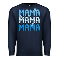 Navy valentines day mama Premium Sweatshirt - MaliasSmallBusiness