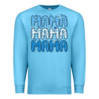 Ocean Blue valentines day mama Premium Sweatshirt - MaliasSmallBusiness
