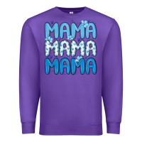Purple valentines day mama Premium Sweatshirt - MaliasSmallBusiness