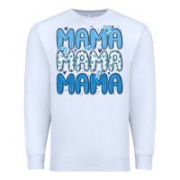 White valentines day mama Premium Sweatshirt - MaliasSmallBusiness