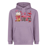 Lavender v is for valentine venti coffee cup Heavyweight Hoodie - MaliasSmallBusiness