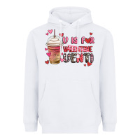 White v is for valentine venti coffee cup Heavyweight Hoodie - MaliasSmallBusiness
