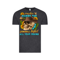 Vintage Black somewhere where the summer lasted all year 'round Vintage Tee - HRA Design Shop