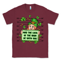 Burgundy may the luck of the irish be with you Classic Tee - Artiststas
