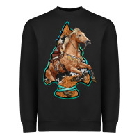 Black arrowhead horse, Heavyweight Sweatshirt - RanaPortraitStore