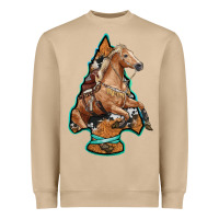Mushroom arrowhead horse, Heavyweight Sweatshirt - RanaPortraitStore