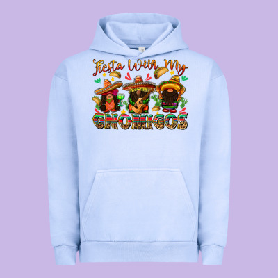 Fiesta With My Gnomigos Urban Hoodie Designed By Texasbilliewilder