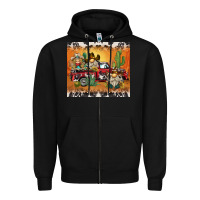 Black western gnome truck Zipper Hoodie - BarkalooDesign