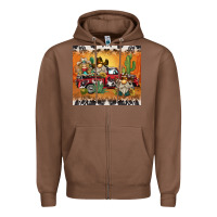 Chestnut western gnome truck Zipper Hoodie - BarkalooDesign