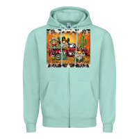 Seafoam western gnome truck Zipper Hoodie - BarkalooDesign