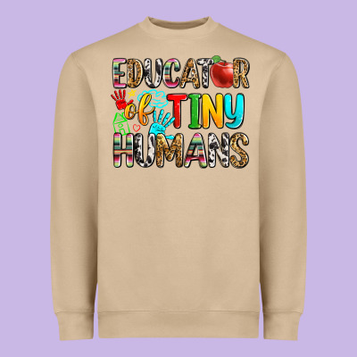 Educator Of Tiny Humans Heavyweight Sweatshirt Designed By Zillion Design Studio