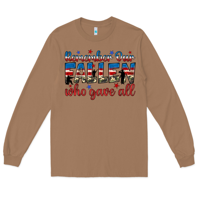 Remember Our Fallen Who Gave All Long Sleeve Tee by JahusDesignShop | Teevron