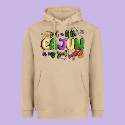 Got A Little Cajun In My Soul Heavyweight Hoodie Designed By Maliassmallbusiness