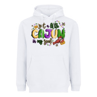 White got a little cajun in my soul Heavyweight Hoodie - MaliasSmallBusiness