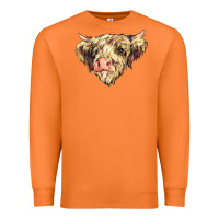 Carrot scottish cow Premium Sweatshirt - NancyCooperArtShop