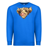 True Royal scottish cow Premium Sweatshirt - NancyCooperArtShop