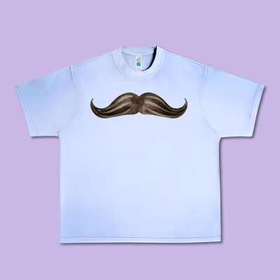 Brown Moustache Fa Element Urban Heavy Tee Designed By Fadigitalartstudio
