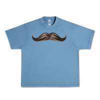 Pebble Blue brown moustache fa element Urban Heavy Tee - FaDigitalArtStudio