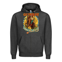 Charcoal Heather cowboy take me away Zipper Hoodie - NancyCooperArtShop