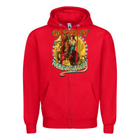 Red cowboy take me away Zipper Hoodie - NancyCooperArtShop