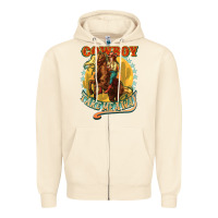 Sandshell cowboy take me away Zipper Hoodie - NancyCooperArtShop