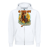 White cowboy take me away Zipper Hoodie - NancyCooperArtShop