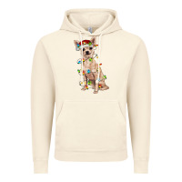 Vintage Artic Chihuahua with christmas lights Vintage Hoodie - RanaPortraitStore