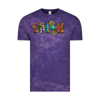 Cloud Purple faith with cross and sunflower Vintage Tee - HRA Design Shop