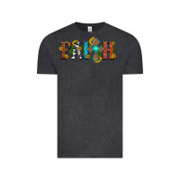 Vintage Black faith with cross and sunflower Vintage Tee - HRA Design Shop